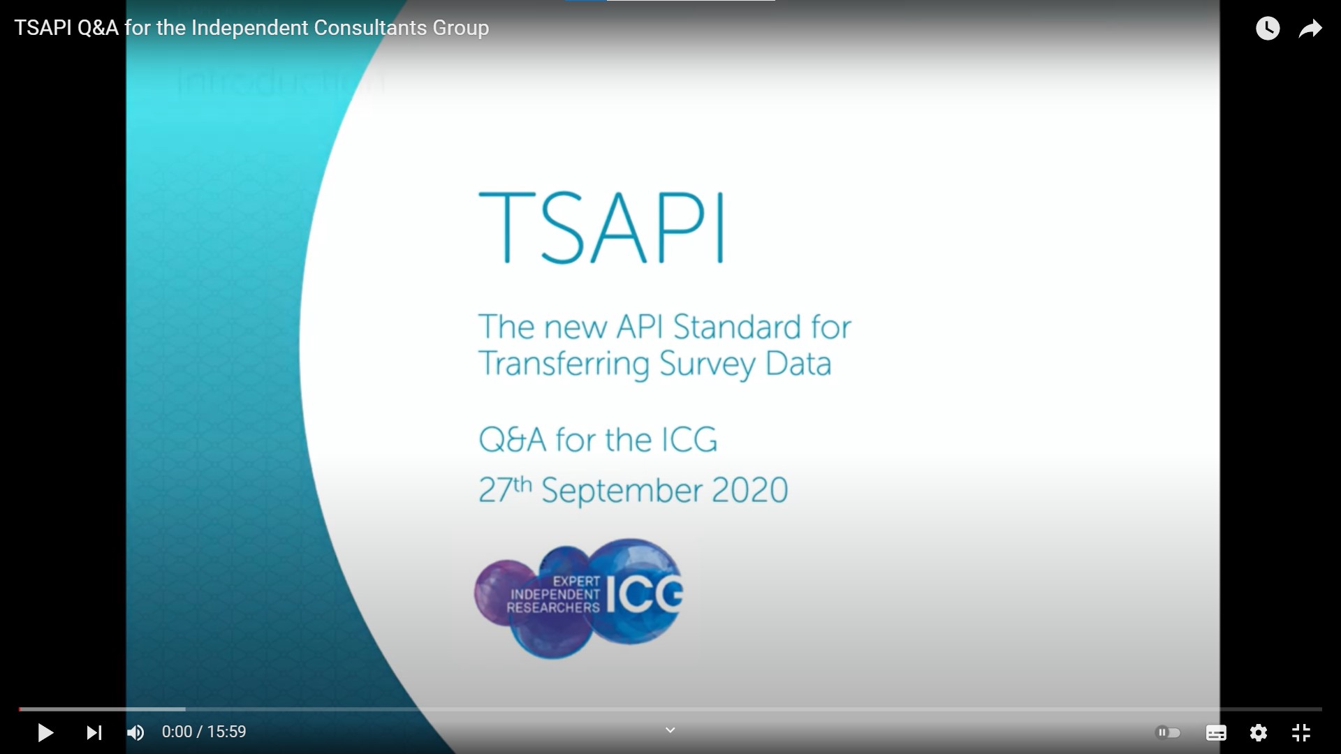 ICG Q&A Session - Sept 2020